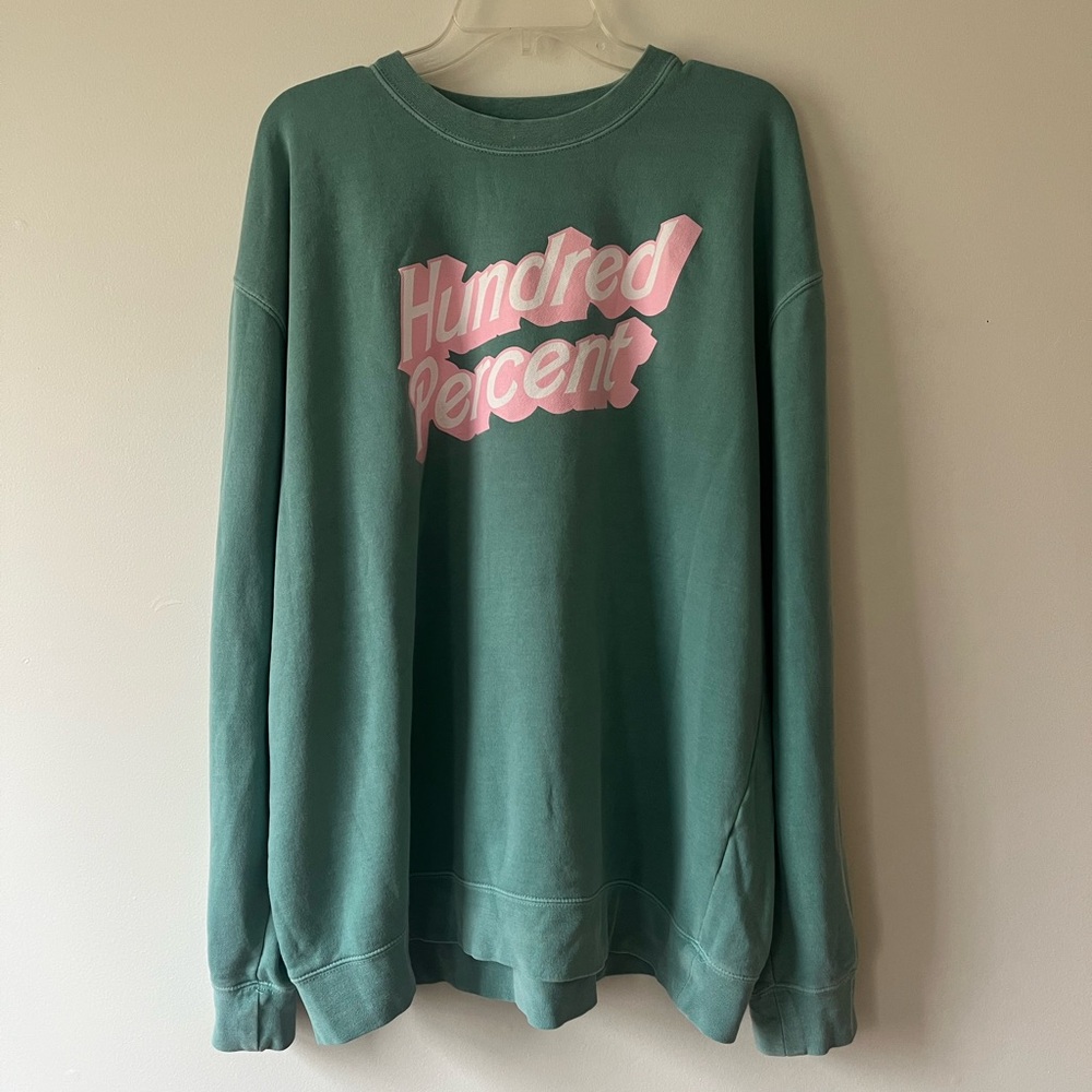 The Morning Toast Oversized Crewneck Sweashirt Hundred Percent 2XL Green